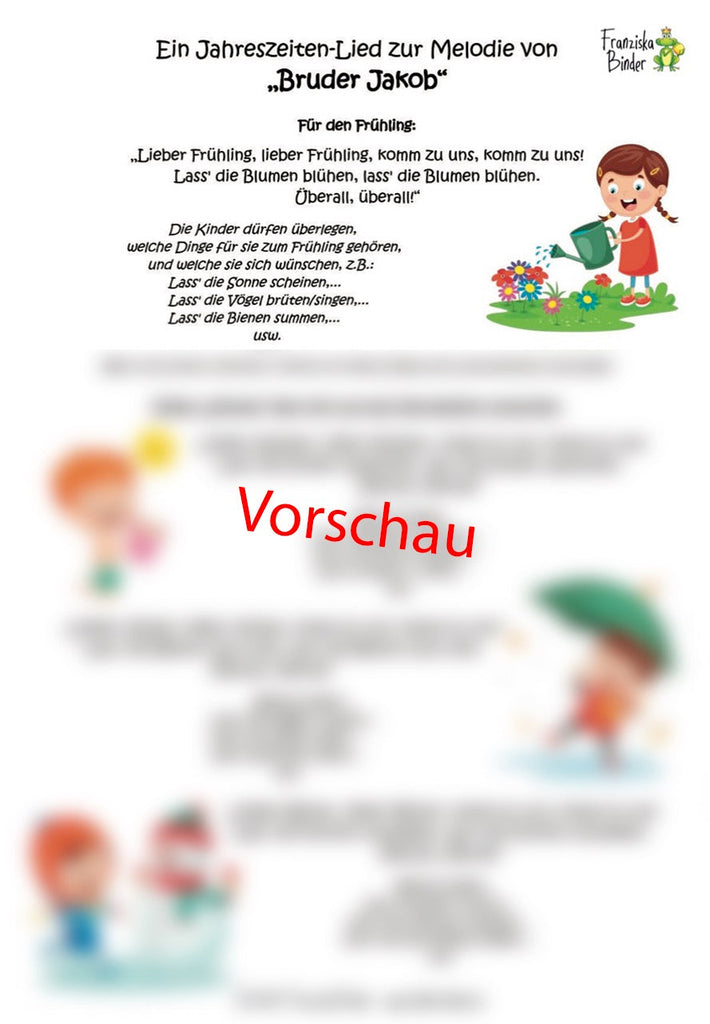 Bruder Jakob als Jahreszeitenlied