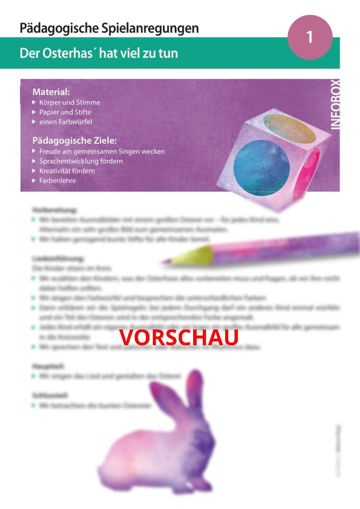 "Der Osterhas hat viel zu tun" - Noten und Spielanregungen Download