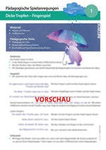 "Dicke Tropfen" - Noten und Spielanregungen Download