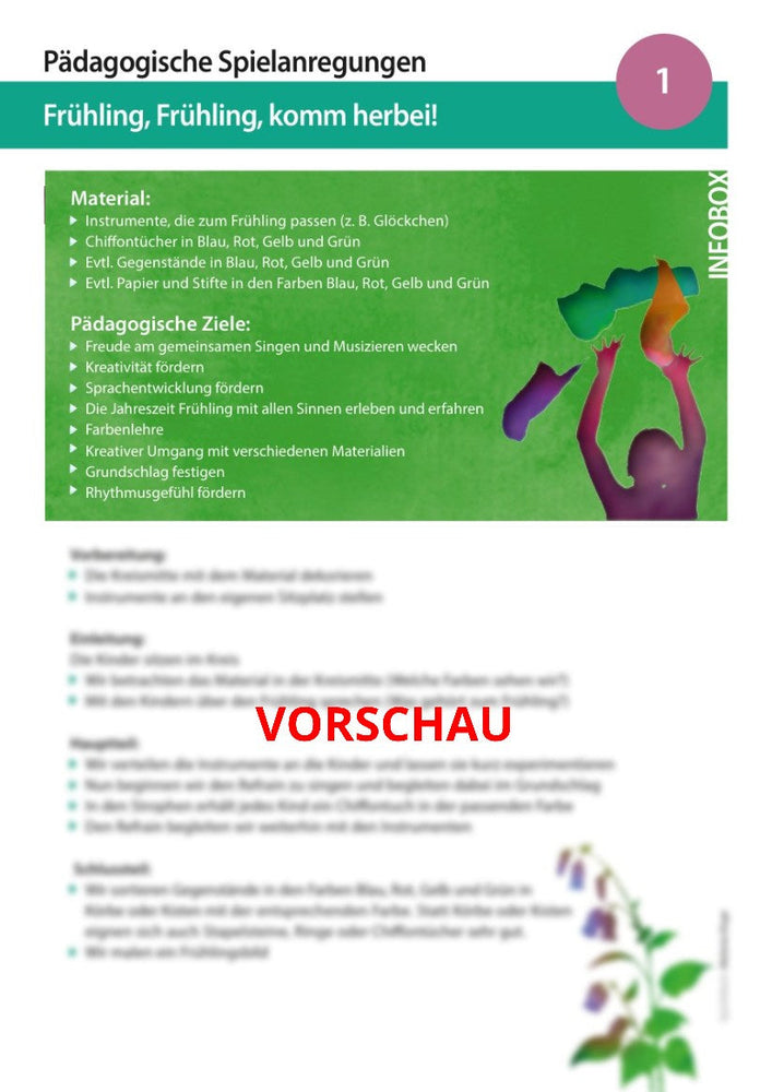 "Frühling, Frühling komm herbei" - Noten und Spielanregungen Download