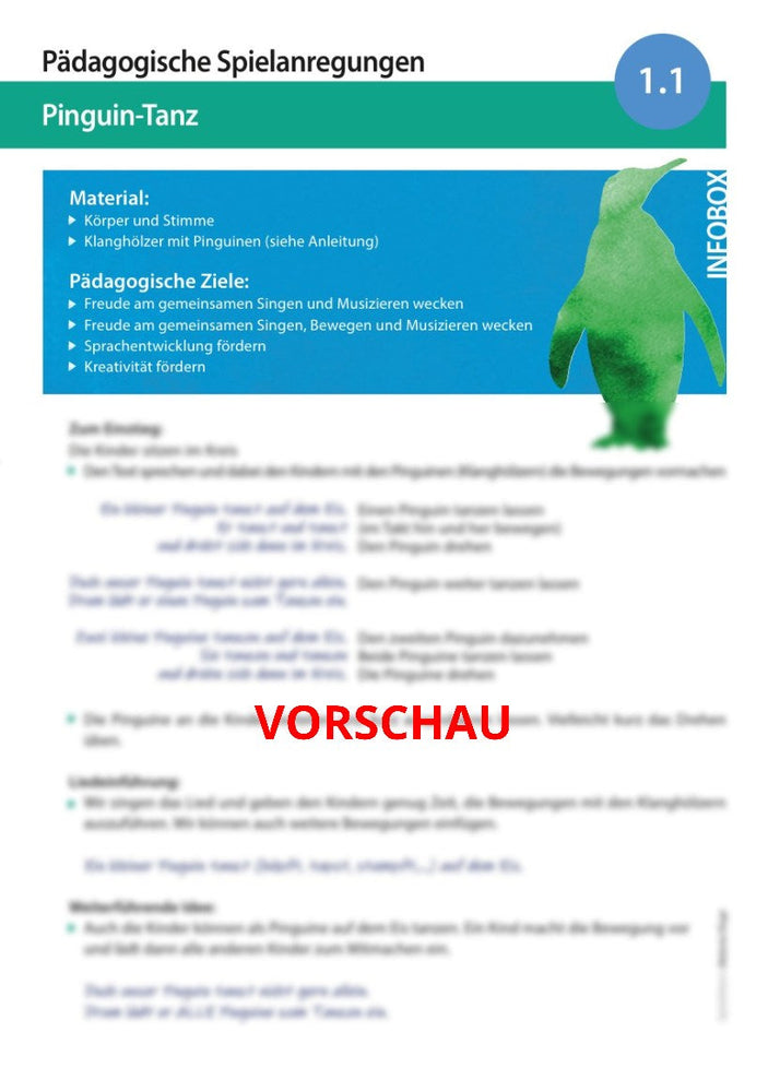 "Pinguin-Tanz" - Noten und Spielanregungen Download
