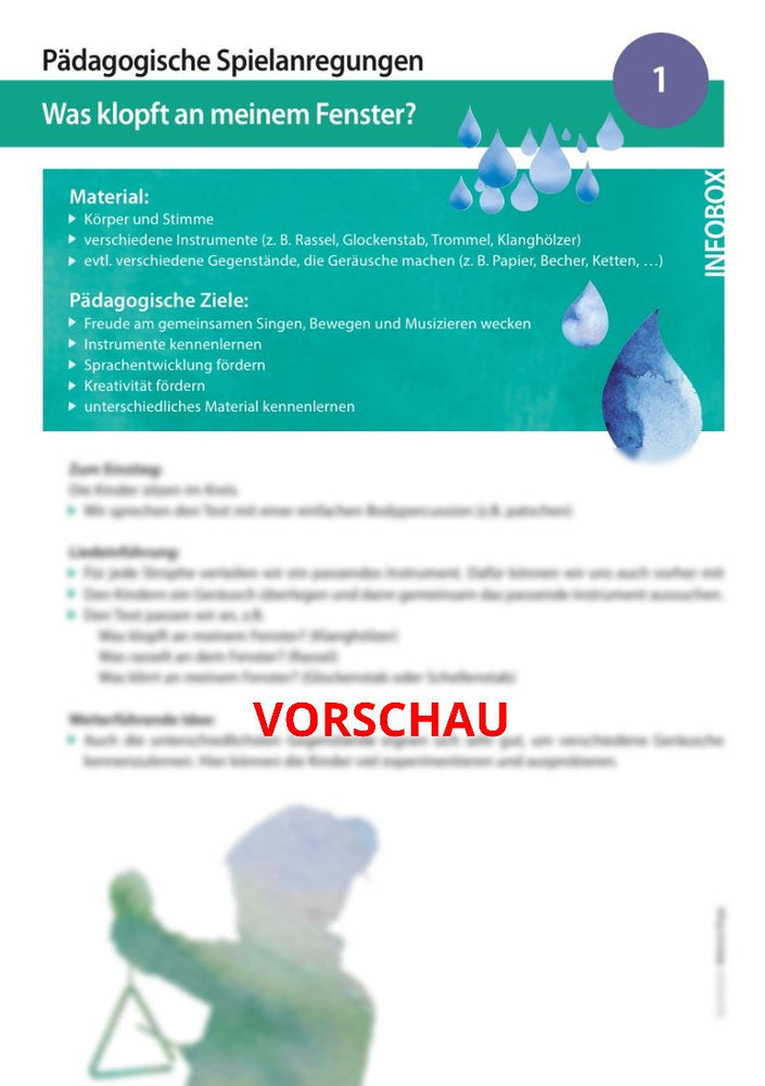 "Was klopft an meinem Fenster?" - Noten und Spielanregungen Download