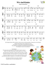 "Wir sind Kinder" - Noten Download