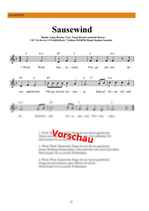 "Sausewind" - Noten Download