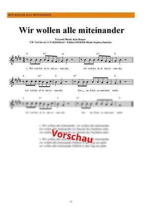 "Wir wollen alle miteinander" - Noten Download