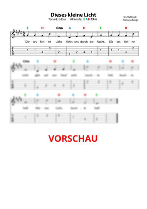 "Dieses kleine Licht" - Noten und Spielanregungen Download