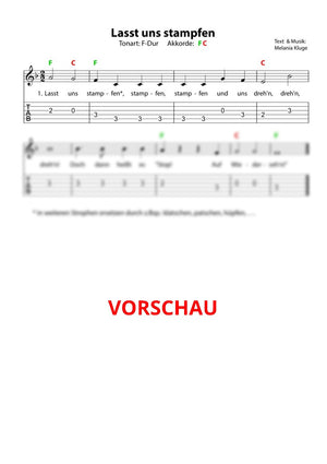 "Lasst uns stampfen" - Noten und Spielanregungen Download