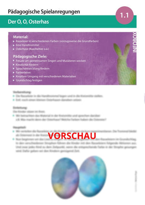 "Der O, O Osterhas" - Noten und Spielanregungen Download