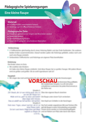 "Eine kleine Raupe" - Noten und Spielanregungen Download
