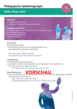"Hallo, Neues Jahr!" - Noten und Spielanregungen Download