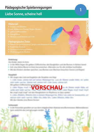"Liebe Sonne scheine hell" - Noten und Spielanregungen Download