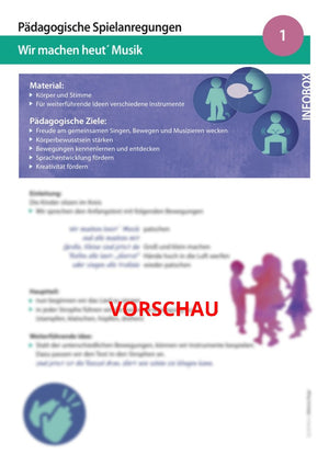 "Wir machen heut Musik" - Noten und Spielanregungen Download