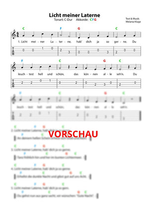 "Licht meiner Laterne" - Noten und Spielanregungen Download
