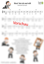"Heut' bin ich mal still" - Noten Download