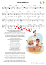 "Wir sind heute" - Noten Download