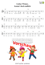 "Lieber Winter, komm doch endlich" - Noten Download
