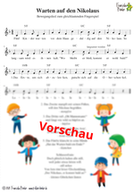 "Warten auf den Nikolaus" - Noten Download