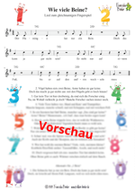 "Wie viele Beine?" - Noten Download