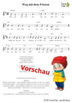 "Weg mit dem Frieren" - Noten Download