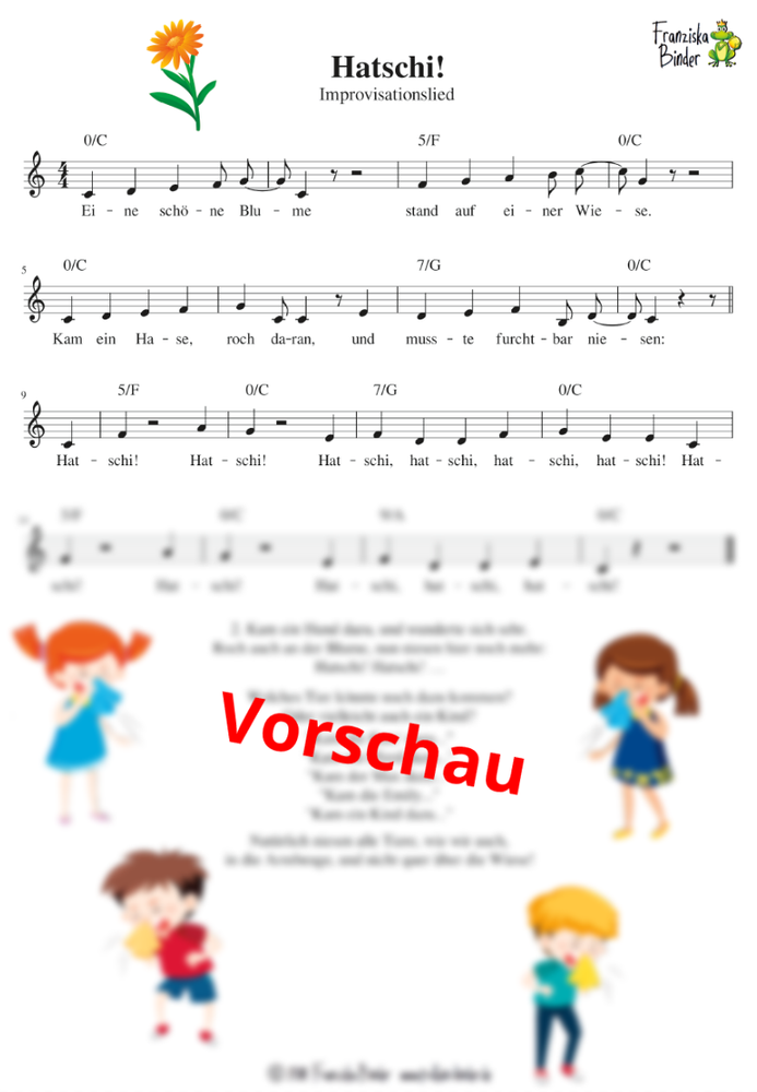 "Hatschi" - Noten Download