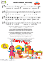 "Ostern ist hier jeden Tag" - Noten Download