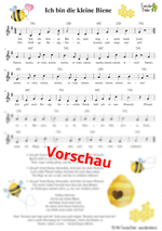 "Ich bin die kleine Biene" - Noten Download