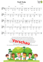 "Trali Trala (Waldlied)" - Noten Download
