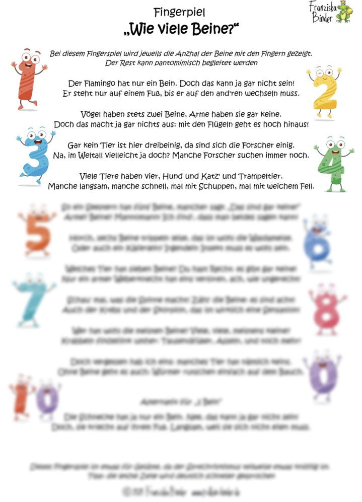 "Wie viele Beine?" - PDF Download