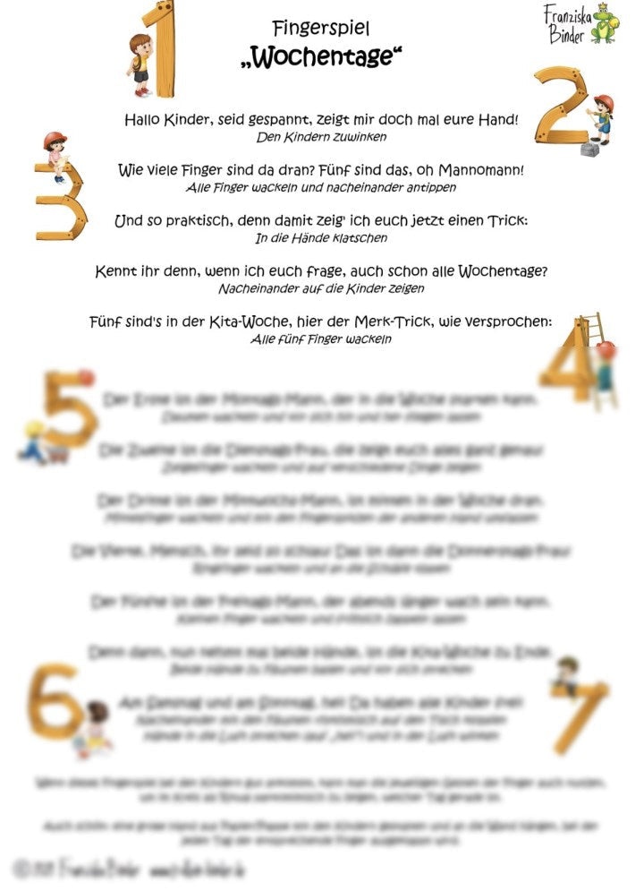 "Wochentage" - PDF Download