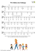 "Wir bilden eine Schlange" - Noten Download
