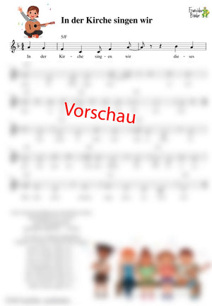 "In der Kirche singen wir" - Noten Download