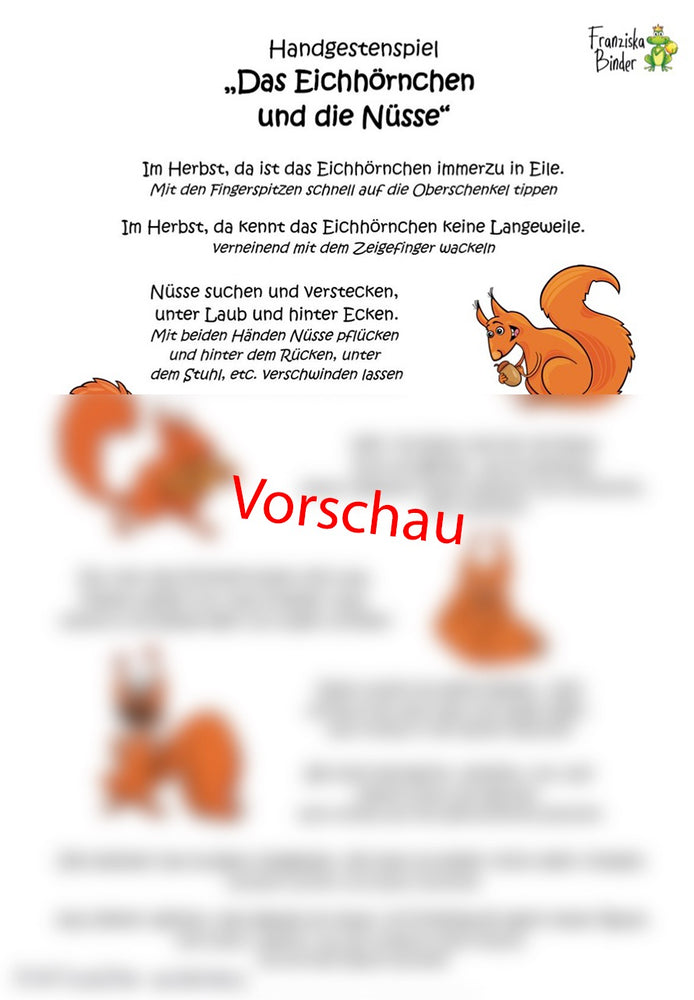 "Das Eichhörnchen und die Nüsse" - PDF Download