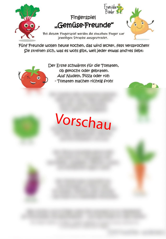 "Gemüsefreunde" - PDF Download