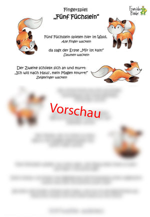 "Fünf Füchslein" - PDF Download