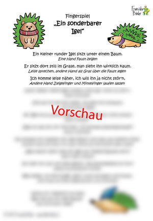"Ein sonderbarer Igel" - PDF Download