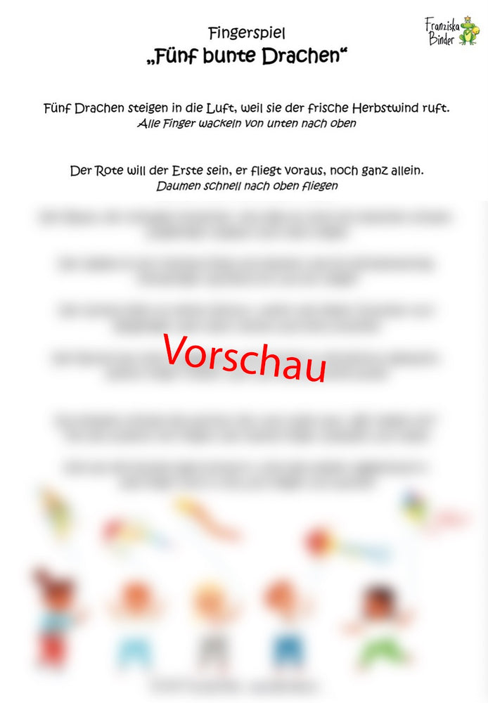 "Fünf bunte Drachen" - PDF Download