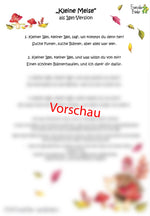 "Kleine Meise als Igel-Lied" - PDF Download