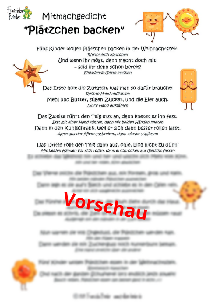 "Plätzchen backen" - PDF Download