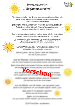 "Die Sonne scheint" - PDF Download