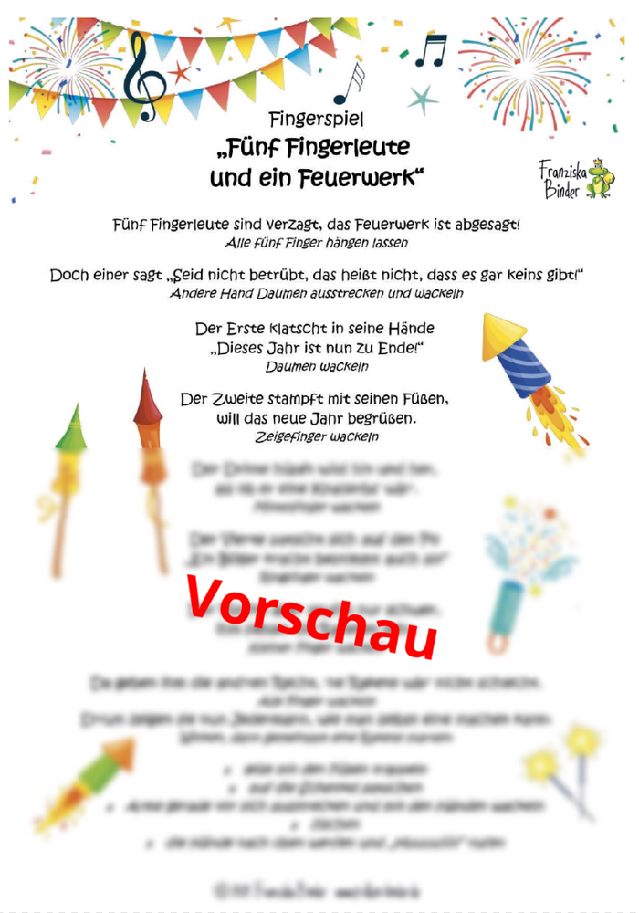 "Fünf Fingerleute und ein Feuerwerk" - PDF Download