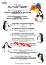"Fünf kleine Pinguine" - PDF Download