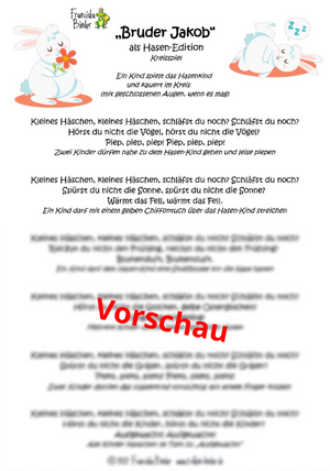 "Bruder Jakob als Hasen-Edition" - PDF Download