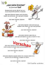 "Alle meine Entchen als Osterhasen-Rap" - PDF Download