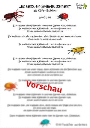 "Es tanzt ein Bi-Ba-Butzemann als Käfer-Kreisspiel" - PDF Download