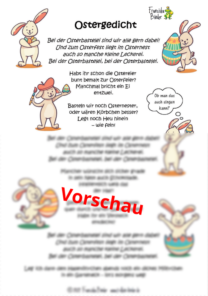 "Singbares Ostergedicht" - PDF Download